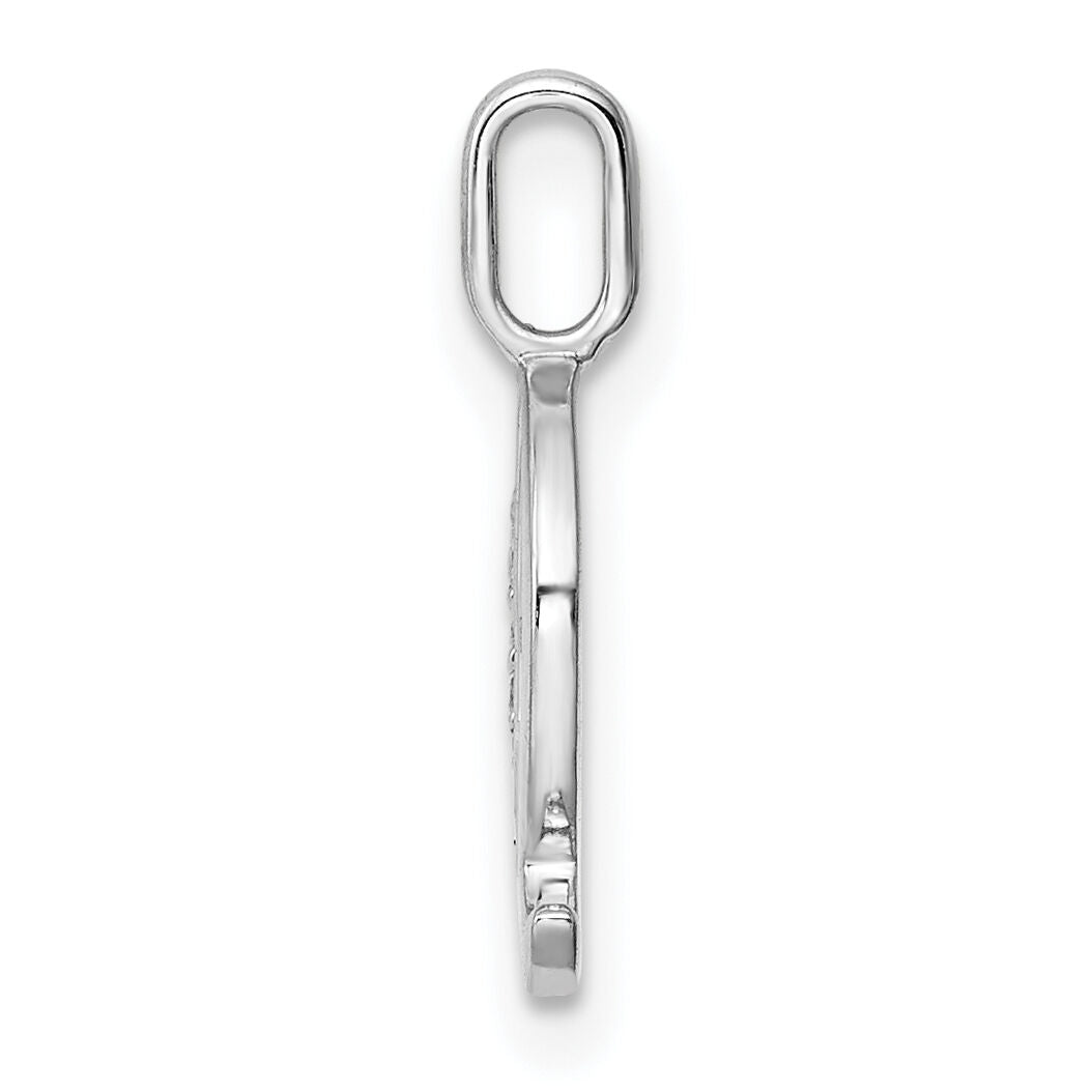 14K White Gold Diamond Letter Q Initial Pendant-PM8365Q-002-WA