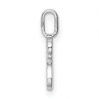 14K White Gold Diamond Letter R Initial Pendant-PM8365R-002-WA