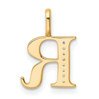 14k Diamond Letter R Initial Pendant-PM8365R-002-YA