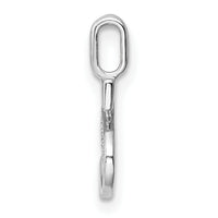 14K White Gold Diamond Letter S Initial Pendant-PM8365S-002-WA