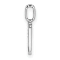 14K White Gold Diamond Letter U Initial Pendant-PM8365U-002-WA
