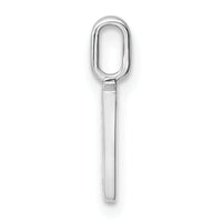 14K White Gold Diamond Letter V Initial Pendant-PM8365V-003-WA