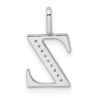 14K Diamond Letter Z Initial Pendant-PM8365Z-004-YA