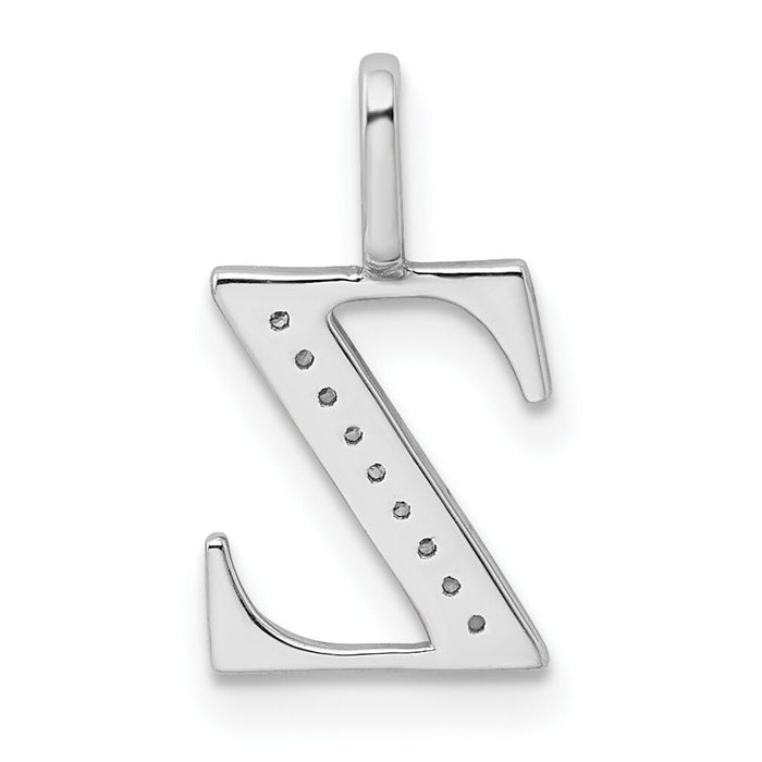 14K Diamond Letter Z Initial Pendant-PM8365Z-004-YA