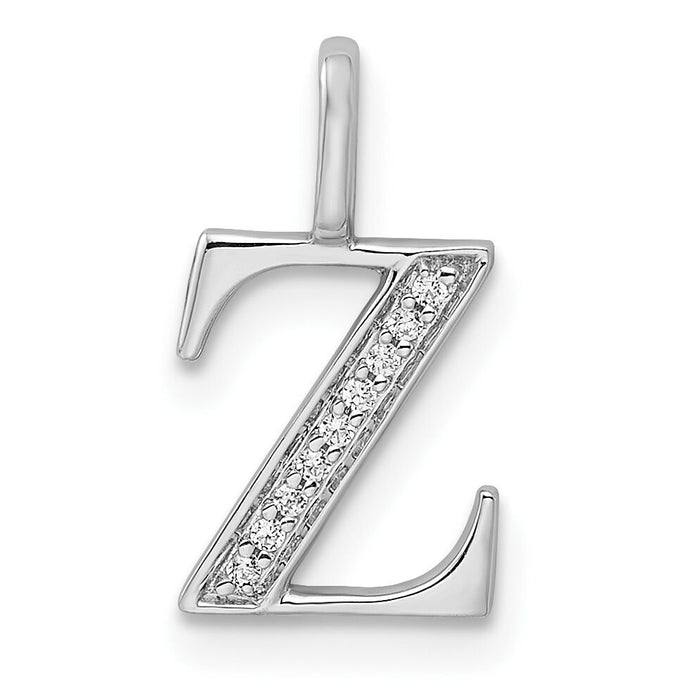 14K Diamond Letter Z Initial Pendant-PM8365Z-004-YA