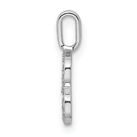 14K White Gold Diamond Letter B Initial Pendant-PM8367B-008-WA
