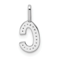 14K White Gold Diamond Letter C Initial Pendant-PM8367C-005-WA