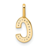 14K Yellow Gold Diamond Letter C Initial Pendant-PM8367C-005-YA
