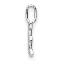 14K White Gold Diamond Letter E Initial Pendant-PM8367E-006-WA