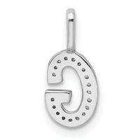 14K White Gold Diamond Letter G Initial Pendant-PM8367G-006-WA