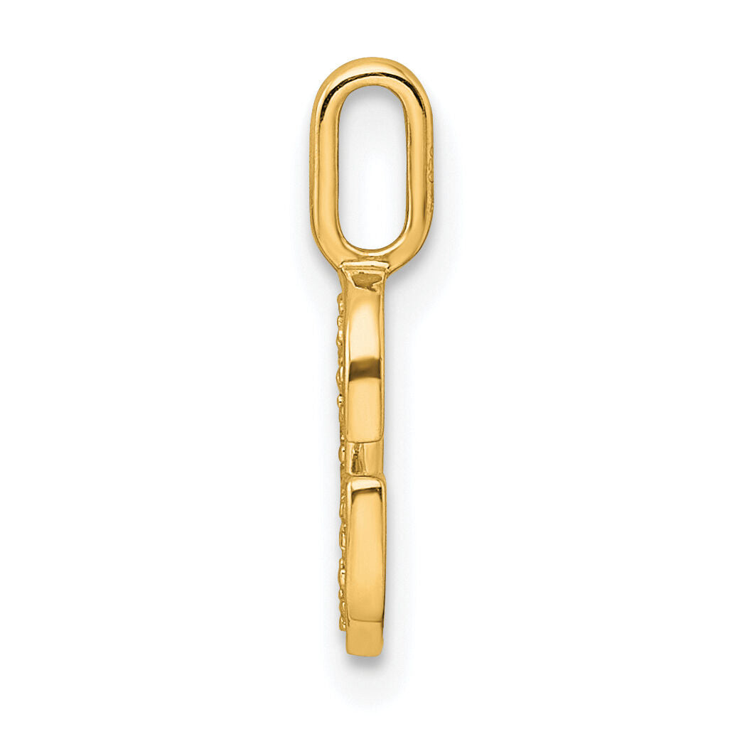 14K  Gold Diamond Letter G Initial Pendant-PM8367G-006-YA