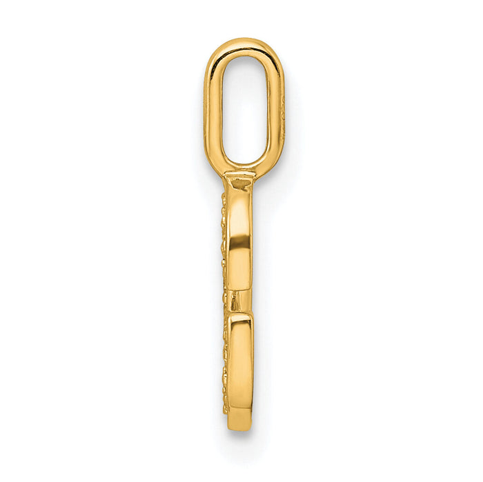 14K  Gold Diamond Letter G Initial Pendant-PM8367G-006-YA