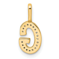 14K  Gold Diamond Letter G Initial Pendant-PM8367G-006-YA