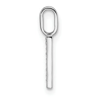 14K White Gold Diamond Letter I Initial Pendant-PM8367I-003-WA