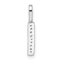 14K White Gold Diamond Letter I Initial Pendant-PM8367I-003-WA