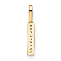 14K Yellow Gold Diamond Letter I Initial Pendant-PM8367I-003-YA