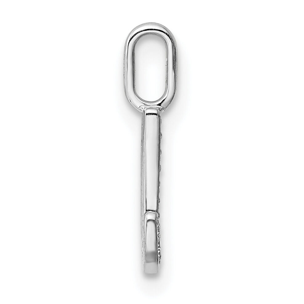 14K White Gold Diamond Letter J Initial Pendant-PM8367J-004-WA