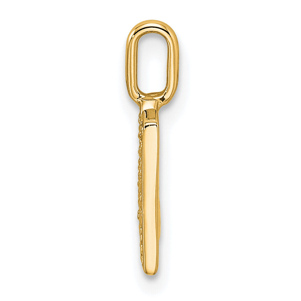 14K Yellow Gold Diamond Letter M Initial Pendant-PM8367M-009-YA