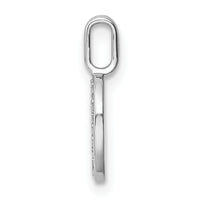 14K White Gold Diamond Letter O Initial Pendant-PM8367O-006-WA