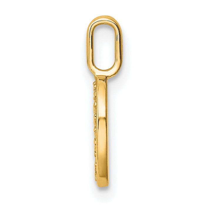 14K Gold Diamond Letter O Initial Pendant-PM8367O-006-YA