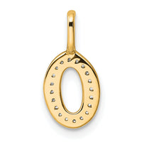 14K Gold Diamond Letter O Initial Pendant-PM8367O-006-YA