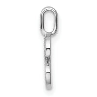 14K White Gold Diamond Letter S Initial Pendant-PM8367S-006-WA
