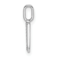 14K White Gold Diamond Letter U Initial Pendant-PM8367U-006-WA