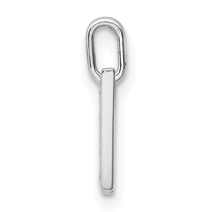14K White Gold Diamond Letter W Initial Pendant-PM8367W-009-WA