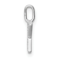 14K White Gold Diamond Letter X Initial Pendant-PM8367X-005-WA