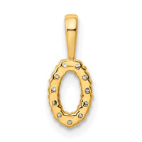 14K Diamond Number 0 Pendant-PM8369-0-011-YA