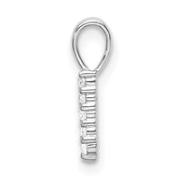 14k White Gold Diamond Number 1 Pendant-PM8369-1-007-WA