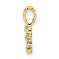 14K Diamond Number 3 Pendant-PM8369-3-010-YA