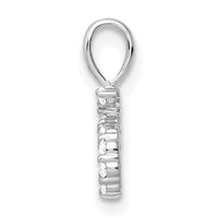 14k White Gold Diamond Number 5 Pendant-PM8369-5-012-WA