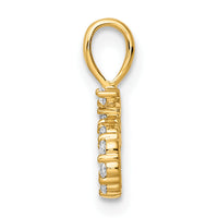 14K Diamond Number 5 Pendant-PM8369-5-012-YA