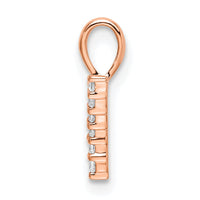 14k Rose Gold Diamond Number 7 Pendant-PM8369-7-009-RA