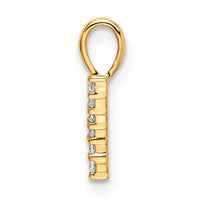 14K Diamond Number 7 Pendant-PM8369-7-009-YA