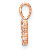 14k Rose Gold Diamond Number 8 Pendant-PM8369-8-013-RA
