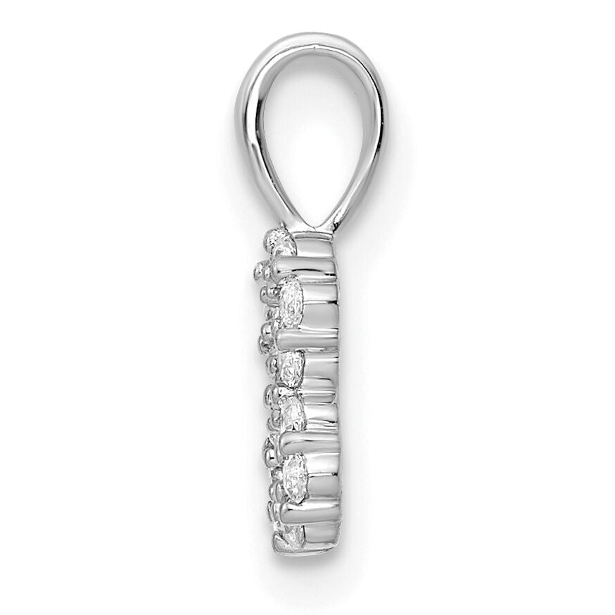 14k White Gold Diamond Number 8 Pendant-PM8369-8-013-WA