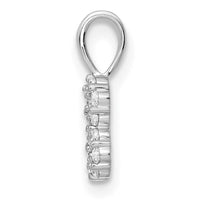 14k White Gold Diamond Number 8 Pendant-PM8369-8-013-WA