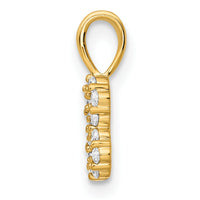 14K Diamond Number 8 Pendant-PM8369-8-013-YA