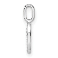 14k White Gold Diamond Number 0 Pendant-PM8370-0-008-WA