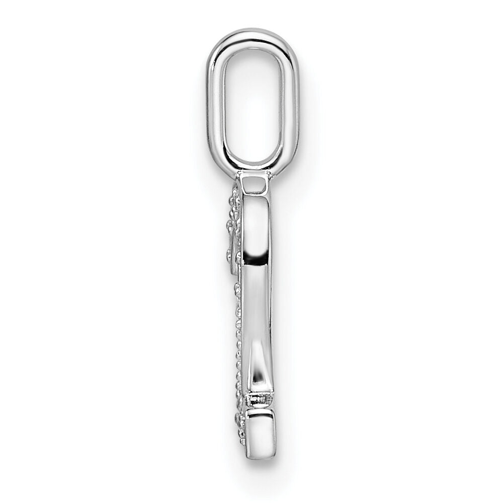 14k White Gold Diamond Number 2 Pendant-PM8370-2-007-WA