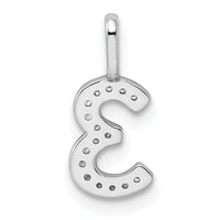 14k White Gold Diamond Number 3 Pendant-PM8370-3-006-WA