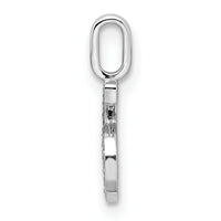 14k White Gold Diamond Number 6 Pendant-PM8370-6-009-WA