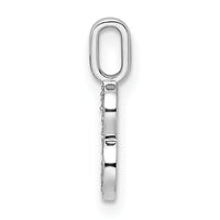 14k White Gold Diamond Number 8 Pendant-PM8370-8-009-WA