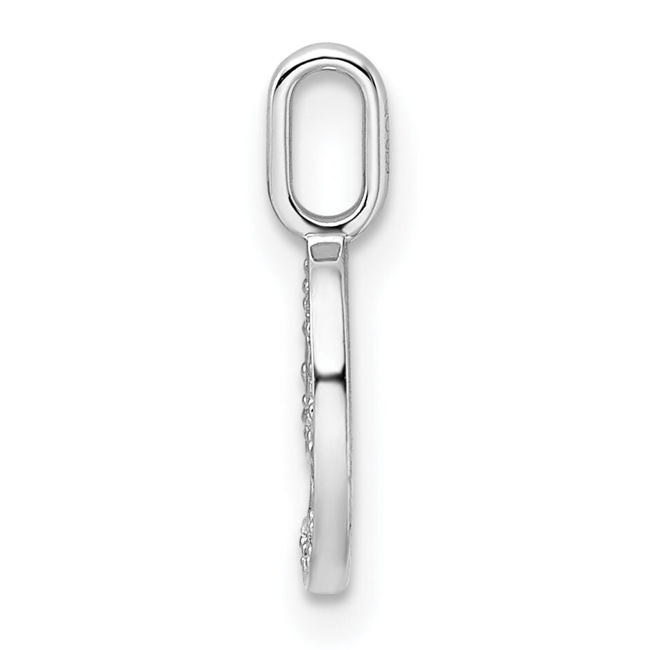 14k White Gold Diamond Number 9 Pendant-PM8370-9-009-WA