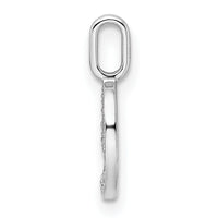 14k White Gold Diamond Number 9 Pendant-PM8370-9-009-WA