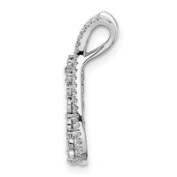 14k White Gold Diamond Chain Slide-PM8502-015-WA