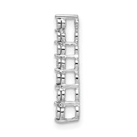14k White Gold Graduating Diamond Chain Slide-PM8505-010-WA
