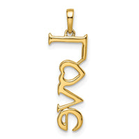 14k Polished LOVE Diamond Pendant-PM8542-012-YA